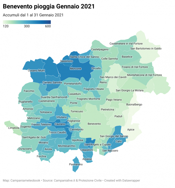 Benevento pioggia Gennaio 2021 mappa.png